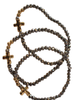 Glass Bead and Cross Stretch Bracelets