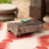 Stamped Bible Box with Turquoise