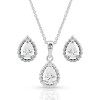 Sparkling Teardrop Set