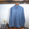 Royal Blue Cheyenne Long Sleeve Collared  Shirt