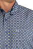 Royal Blue Cheyenne Long Sleeve Collared  Shirt