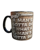 John Wayne Leather Embossed Mug