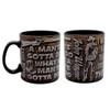 John Wayne Leather Embossed Mug