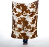Cow Print 2-in-1 Travel Blanket and Pillow