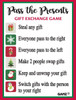 Pass the Present Gift Exchange Dice