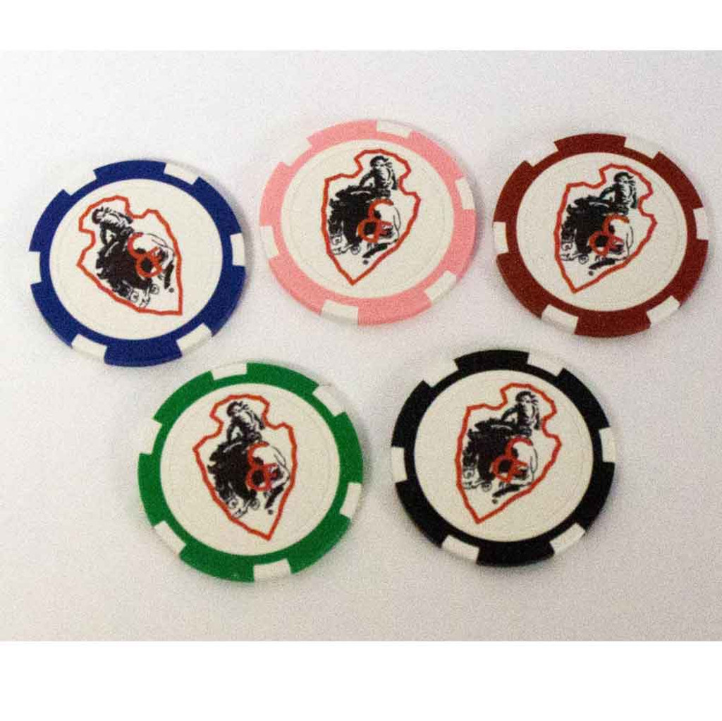 5 Pack CFD Poker Chips (12-010-0186)