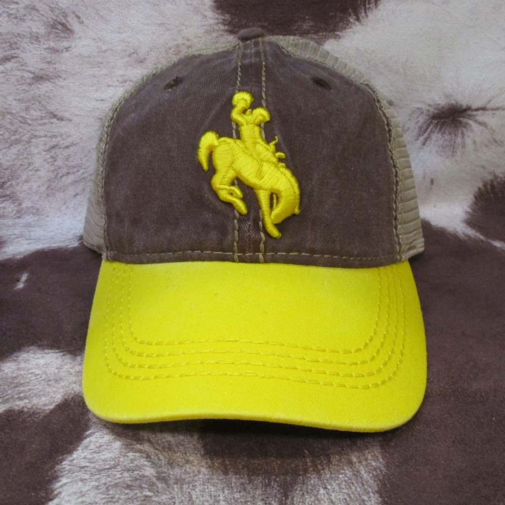 Brown & Gold Mesh Dad Cap
