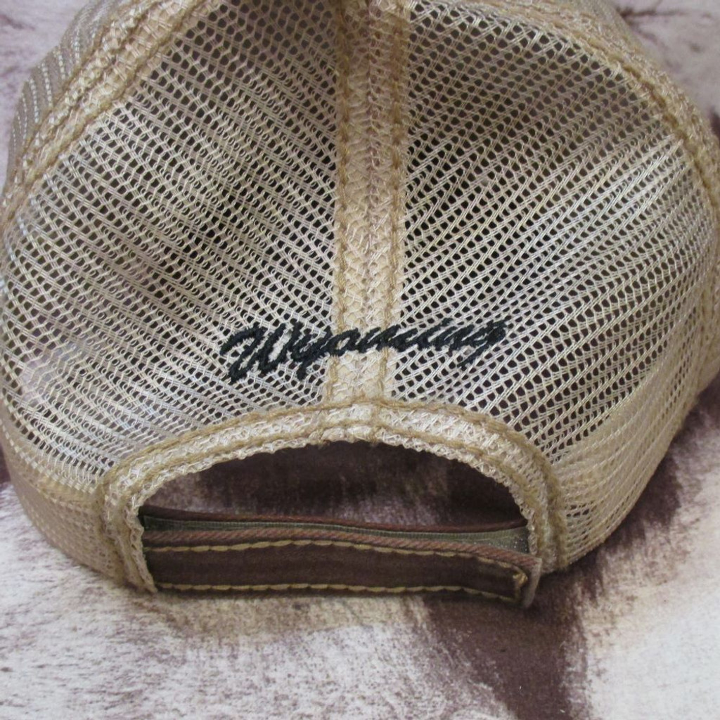 Brown & Gold Mesh Dad Cap