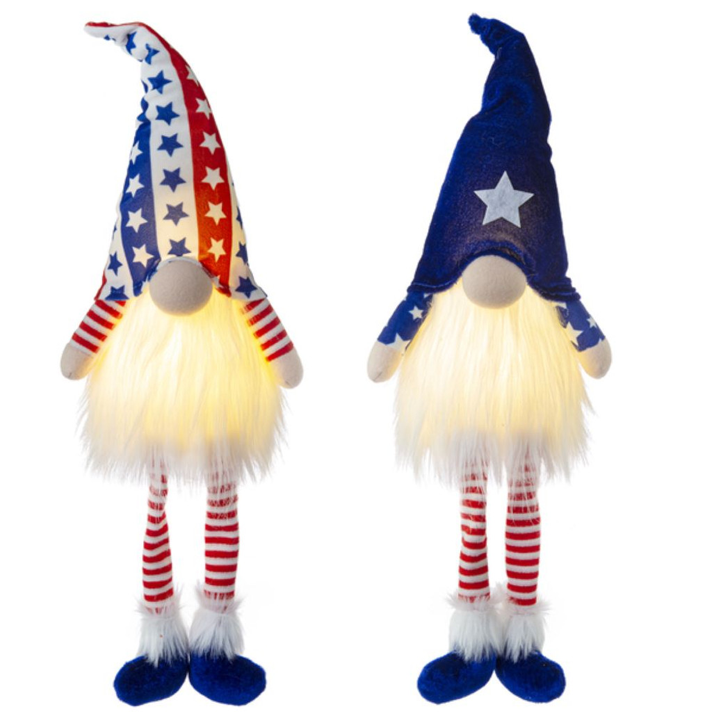 20"  LED Patriotic Gnomes