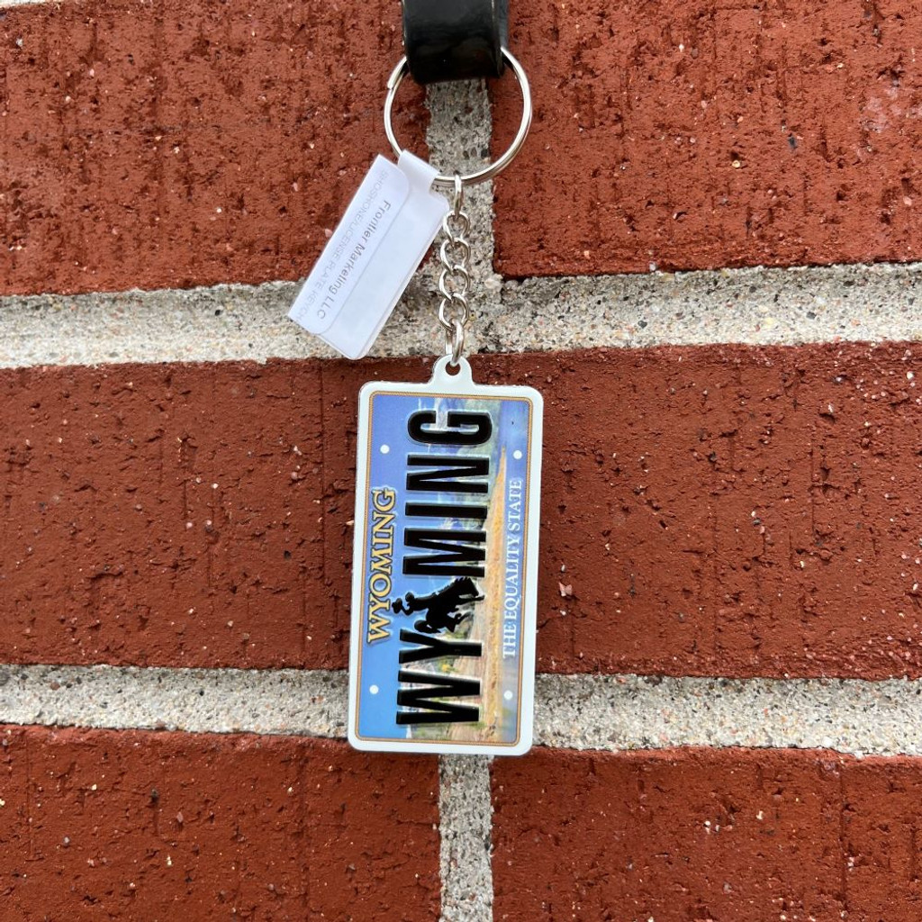 Licence plate store keychain