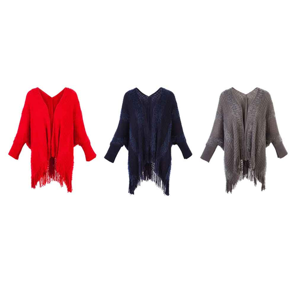 fringe knit cardigan