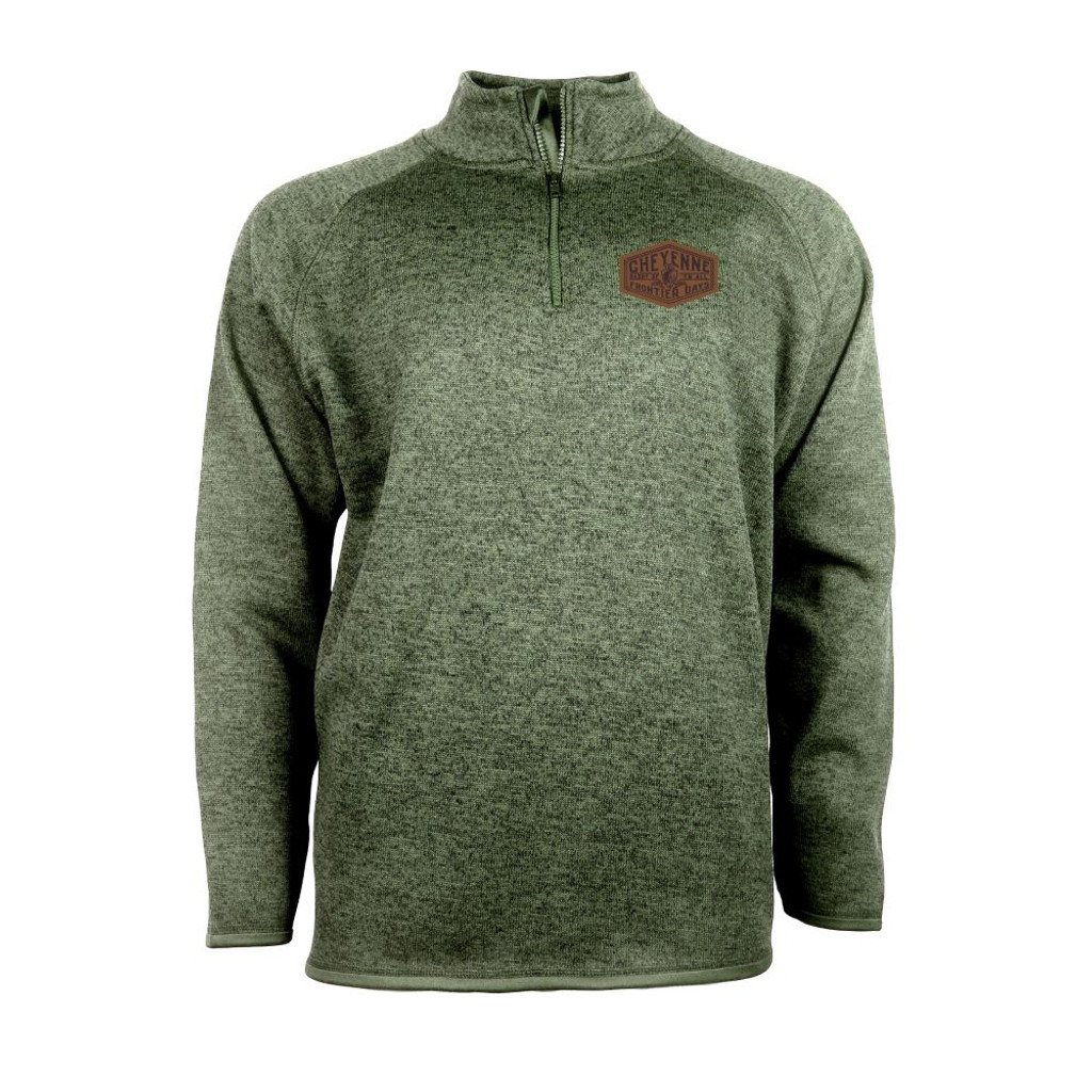 Cheyenne Frontier Days Green Fleece 1/4 Zip