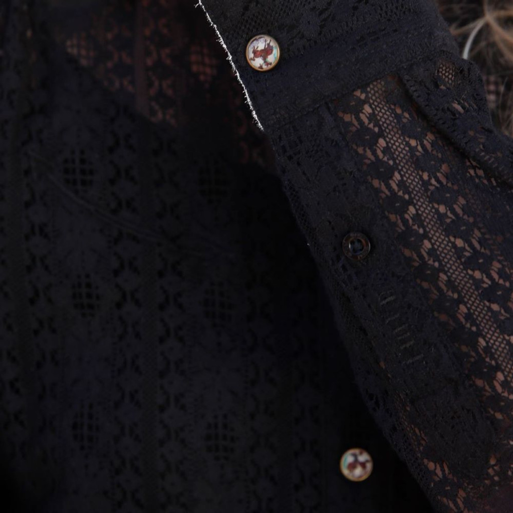 Lace western store shirt