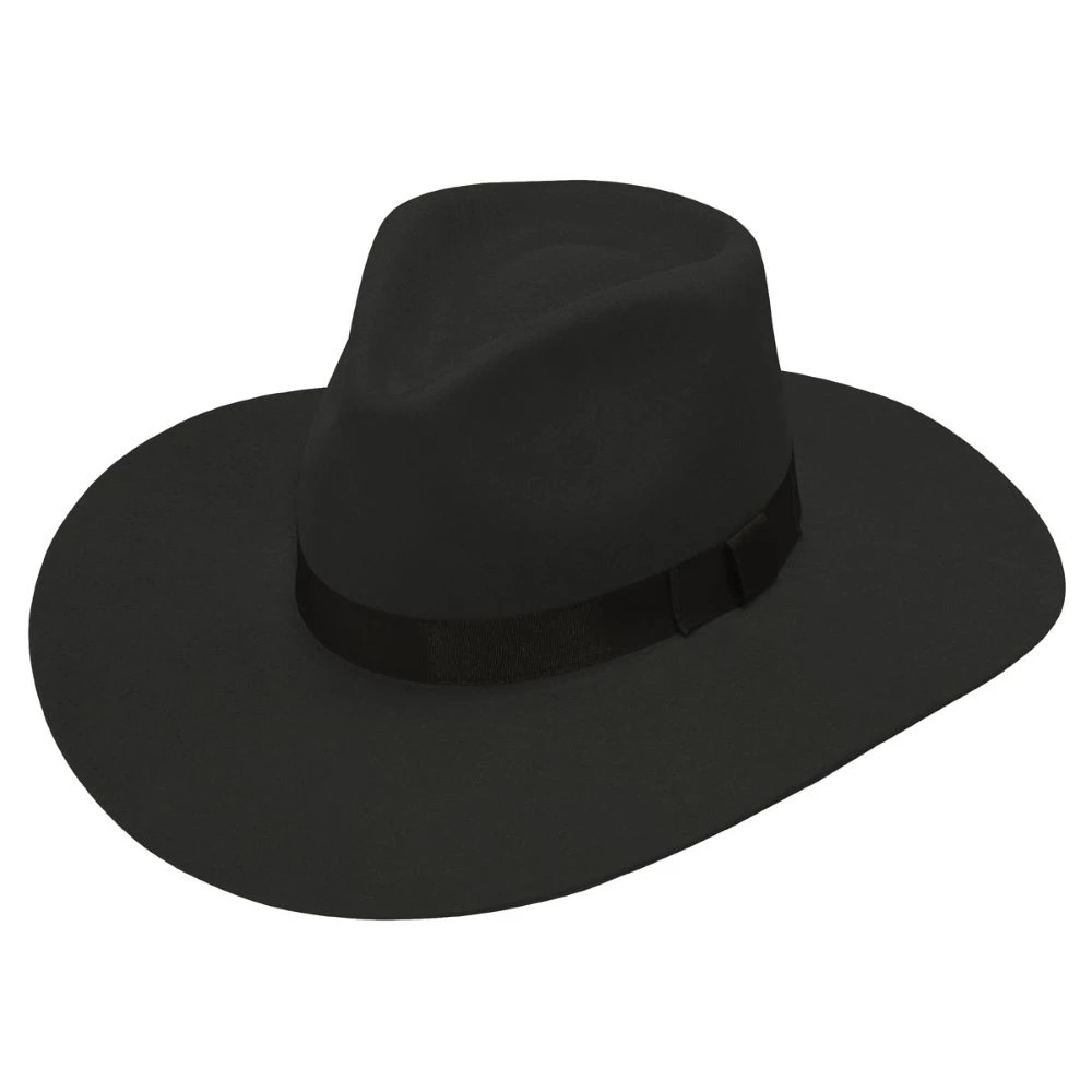 Black Fashion Wool Collection Pinched Front Hat FREEBIRD STORES - KOLTEN main image 3