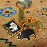 Three Charm Wyoming Key Chain