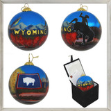 Wyoming State Horse Rider Ornament