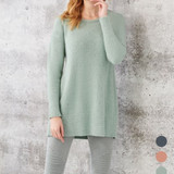 Sueded Plush Yarn Popover Tunic