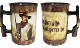 John Wayne Rifle Handle Mug