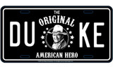 John Wayne Black & White License Plate