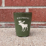 Green Moose Shot Glass