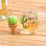 Pretty Fly for a Cacti Wine Glass Gift Set