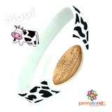 Cow Print Youth Size Pennybandz Wristband