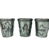 John Wayne Pewter Shot Glass