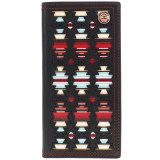 "SUNIZONA KNOCKOUT" RODEO WALLET BLACK W/SERAPE PRINT