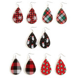 Christmas Double Sided Patterned Earrings