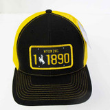Wyoming Brown and Gold License Plate Hat (01-013-0670)