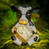 Solar Cow With Glasses