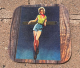 VINTAGE COWGIRL POT HOLDER