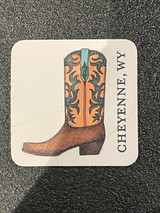 CHEYENNE WY COWBOY BOOT MAGNET