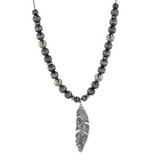 Midnight Flight Beaded Bolo Necklace