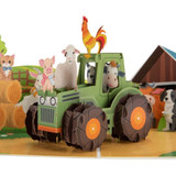 Farm Animals Paper Pop up Card