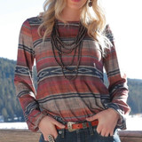 Long Sleeve Rib Knit Top