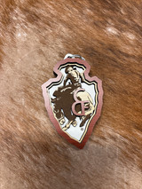 WOOD CFD ARROWHEAD ORNAMENT