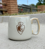 White Antique Barrel Mug
