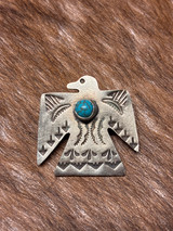 THUNDERBIRD TURQUOISE PIN