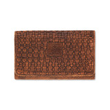PAIGE BROWN BASKETWEAVE WALLET