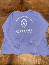 PERIWINKLE CREW CFD SWEATSHIRT