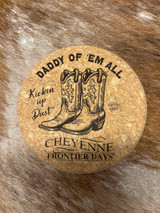 ROUND CFD CORK COASTER