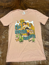 Peach Hunting Cowboys Tee