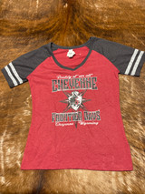RED CFD V-NECK T-SHIRT