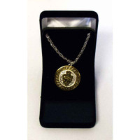 Silver and Gold CFD Shield Necklace (05-012-0133)