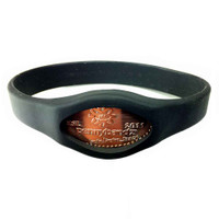 Pressed Penny Wristband Black Wolf Youth