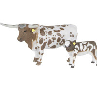 Longhorn Cow & Calf Big Country Toys