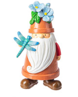 Garden Gnome Figurines with Flower Pots