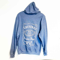 CFD Blue Heather Label Design Hoodie