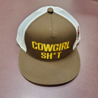 Cowgirl Sh*t Brown & White Cap